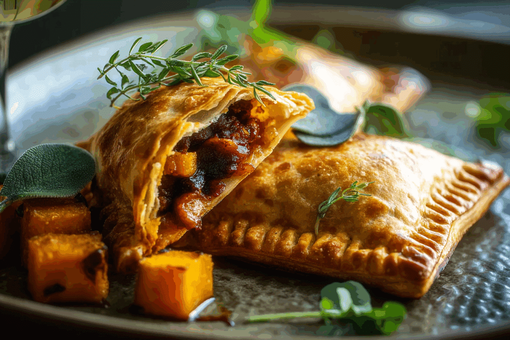 Chorizo, Pumpkin & Caramelised Onion Hand-Pies