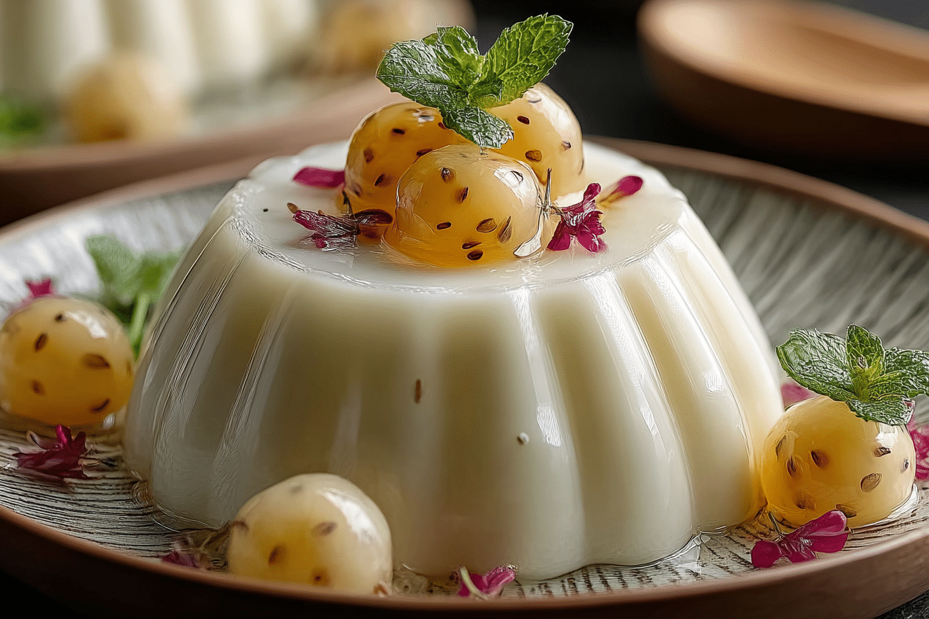 Milk Pudding with Longan Super Refreshing!