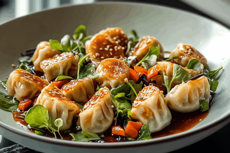 Viral Dumpling Salad