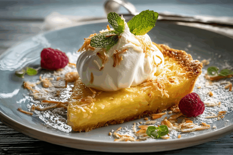 Lemon Sugar Coconut Cream Pie