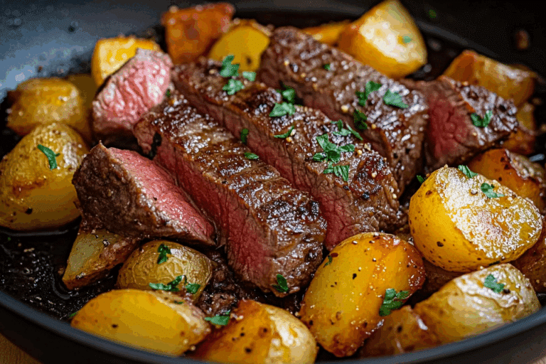 Cowboy Butter Steak & Potato Skillet