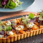 Sweet Potato, Feta & Caramelised Onion Tart