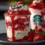 Starbucks-Style Strawberry Oreo Cheesecake Frappuccino