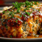 Garlic Parmesan Chicken Meatloaf