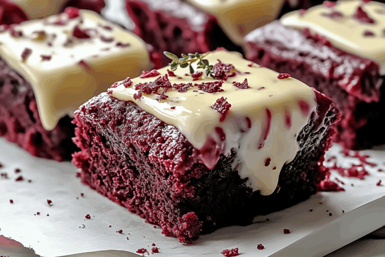 Homemade Red Velvet Brownie Dippers with Cheesecake Dip
