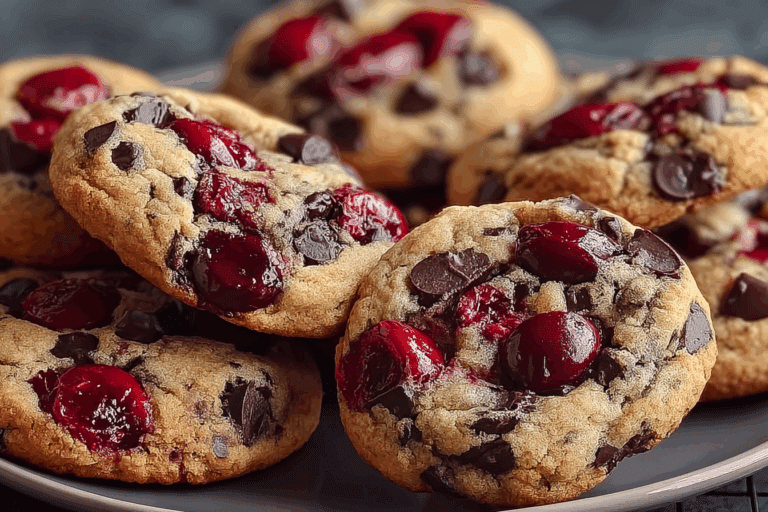 Maraschino Cherry Chocolate Chip Cookies
