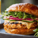 Chipotle Cheddar Chicken Burgers