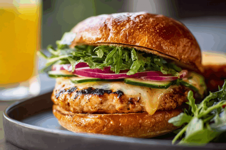 Chipotle Cheddar Chicken Burgers