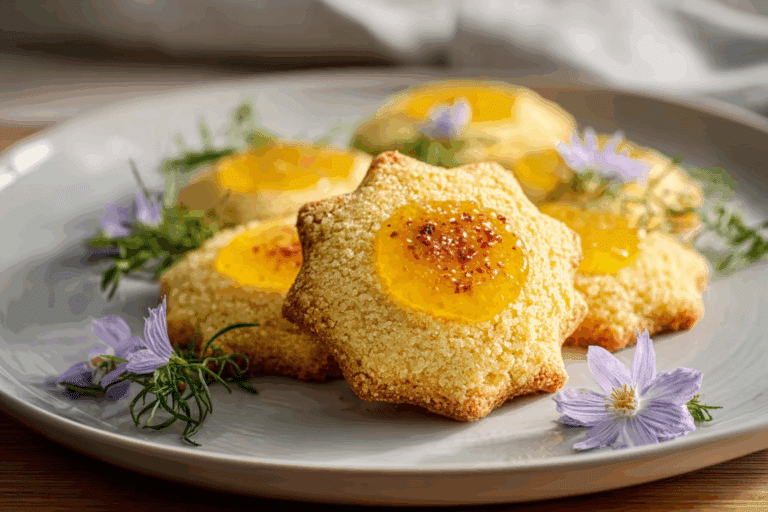 Summer Solstice Sun Cookies with Lemon Curd