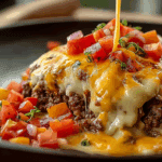 Cheeseburger Queso Dip