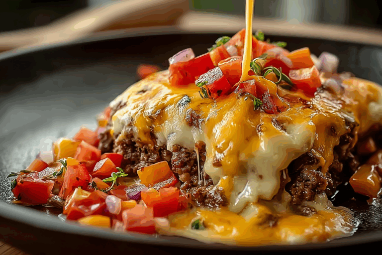 Cheeseburger Queso Dip