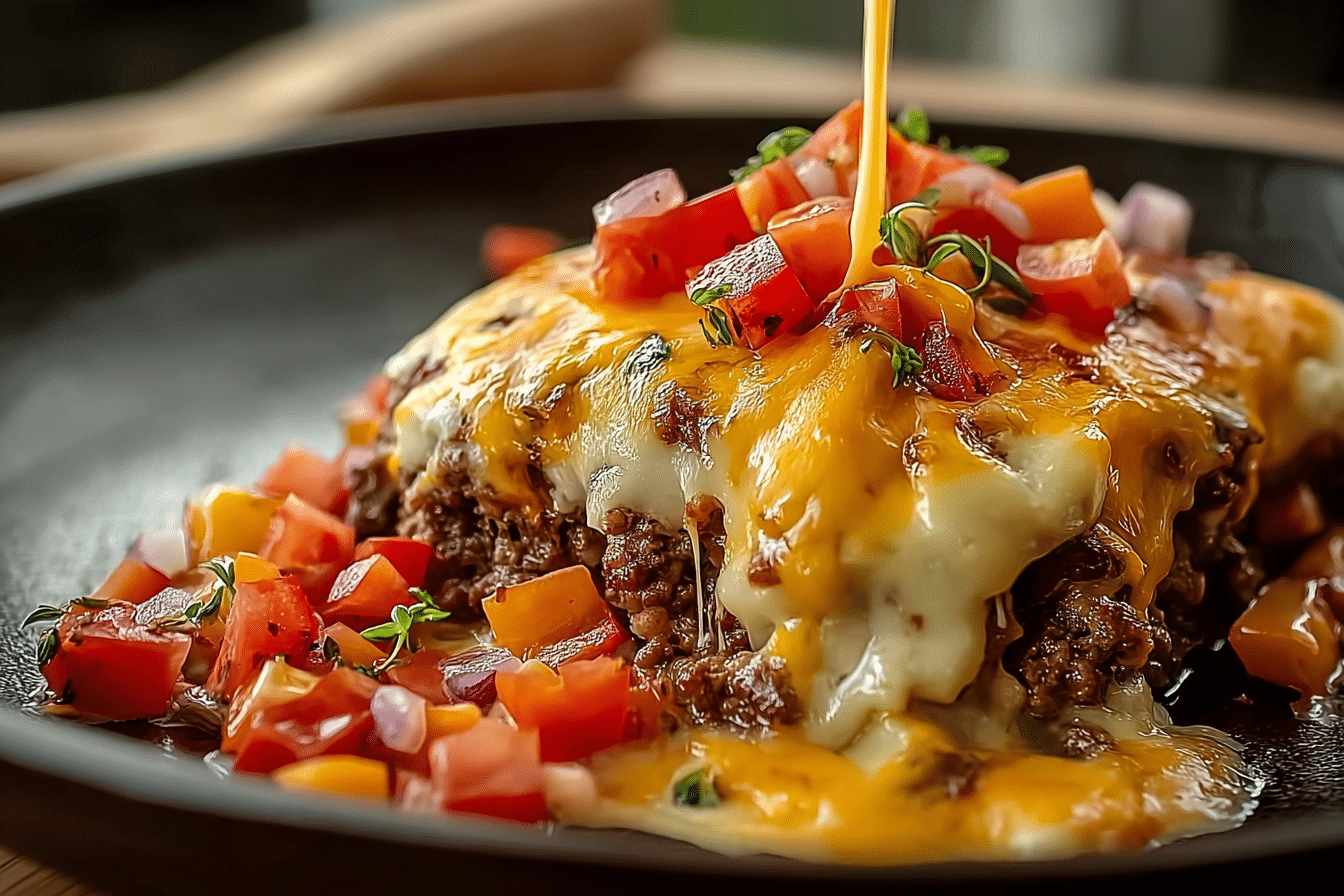 Cheeseburger Queso Dip