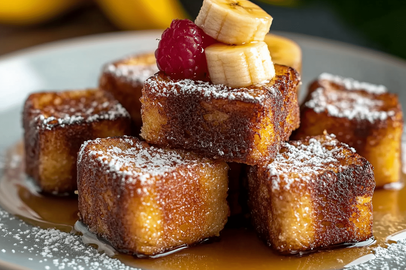 Banana Bread French Toast Bites