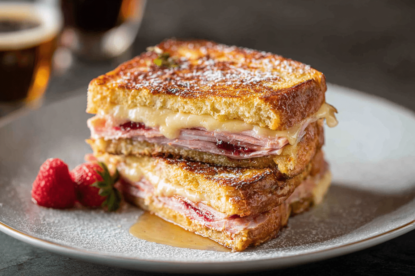 Monte Cristo Sandwich (Ham Cheese French Toast)