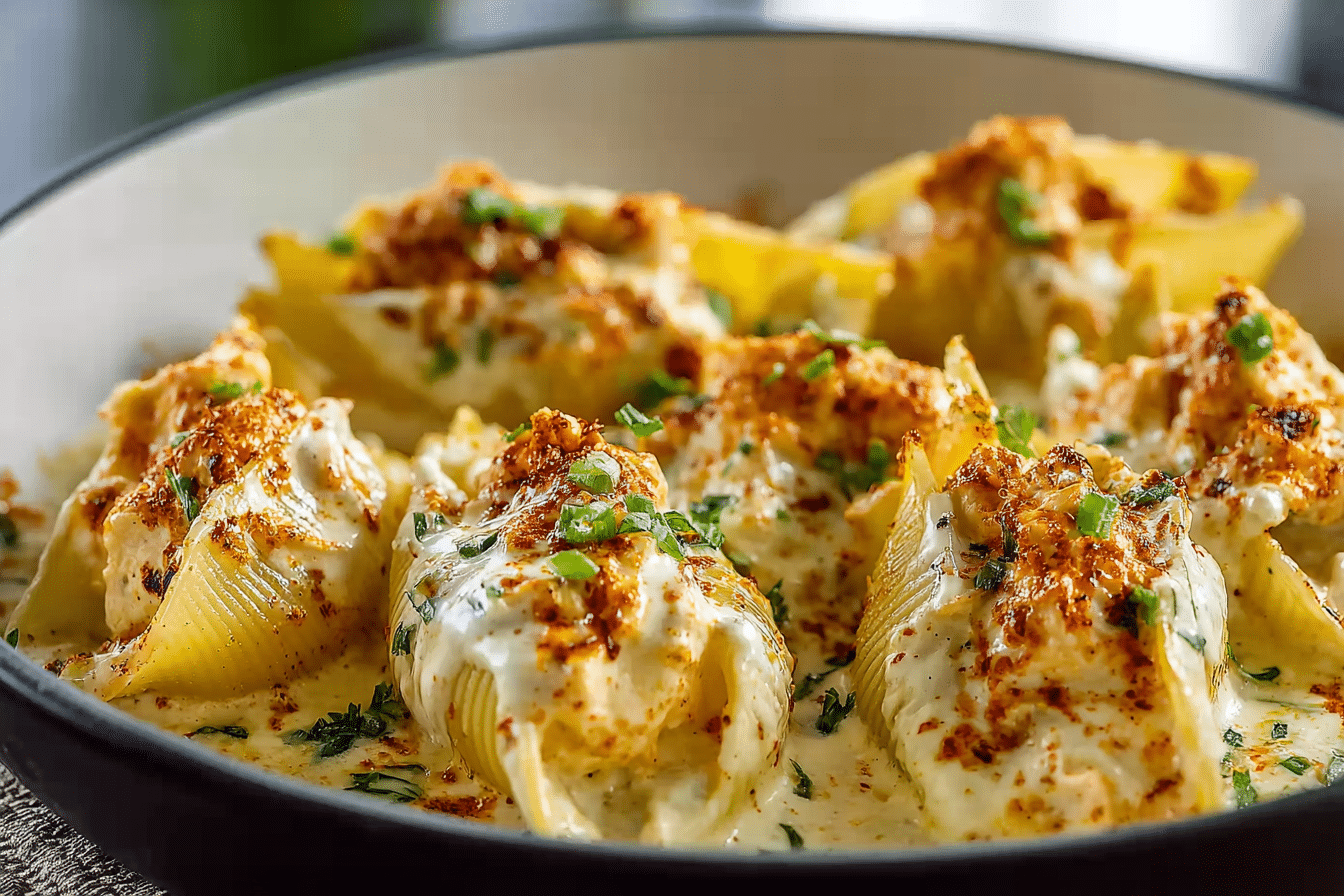 Creamy Cajun Chicken Stuffed Shells