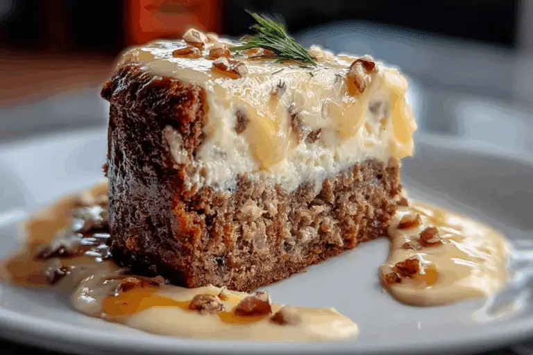 White German Chocolate Cake with a Cheesecake Center!