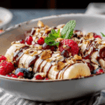 Healthy Breakfast Banana Split Bowl