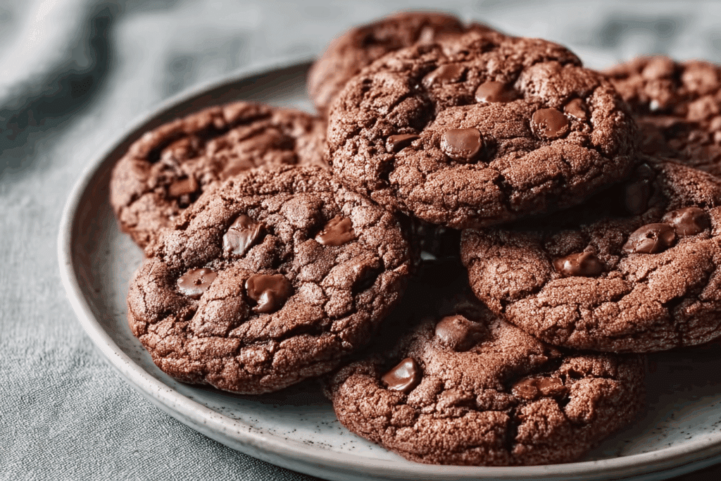 Triple Chocolate Cookies (Soft & Chewy Recipe)