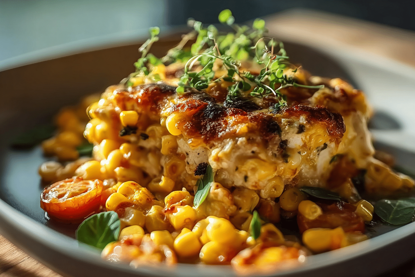 Street Corn Chicken Casserole