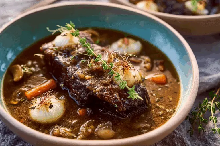 French Onion Beef Short Rib Soup