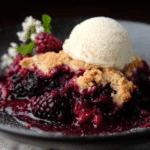 Warm and Sweet Blackberry Cobbler