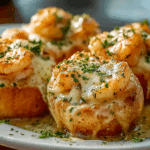 Crabby Shrimp-Stuffed Garlic Bread Bombs