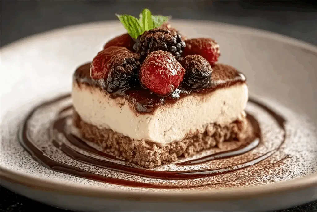 Velvety Tiramisu Cheesecake Delight