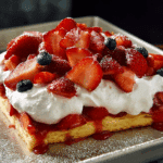 Sheetpan Strawberry Shortcake