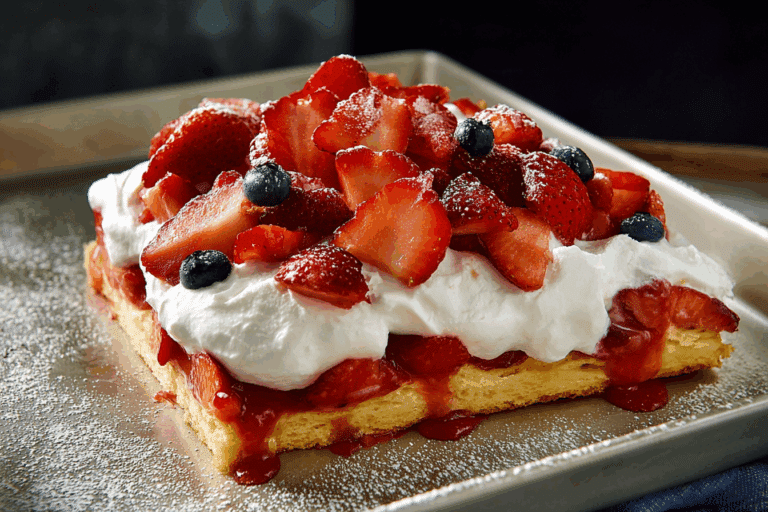 Sheetpan Strawberry Shortcake