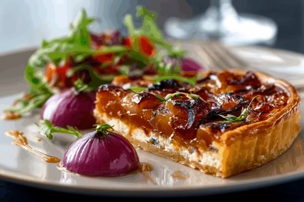Upside-Down Feta & Shallot Puff Tarts