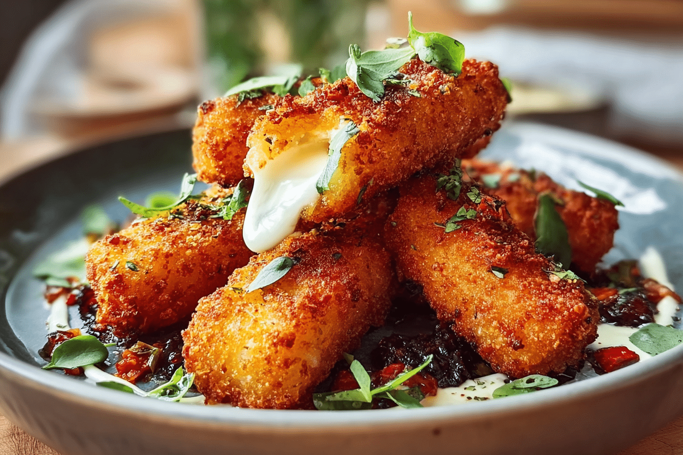 Nashville Hot Mozzarella Sticks