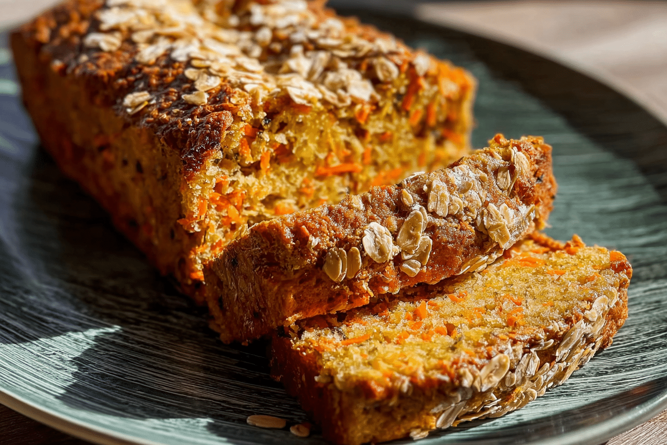 Simple Pineapple Carrot Oat Bread