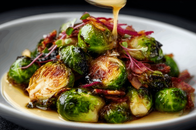 Sweet and Savory Honey-Glazed Brussels Sprouts