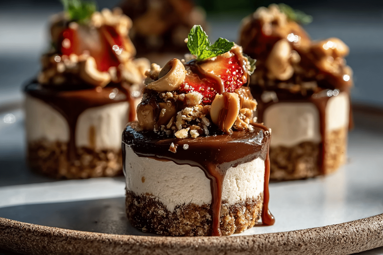 No-Bake Peanut Butter Cheesecake Bites