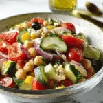 Mediterranean Chickpea Salad with Lemon Vinaigrette