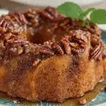 Pecan Pie Upside Down Pound Cake