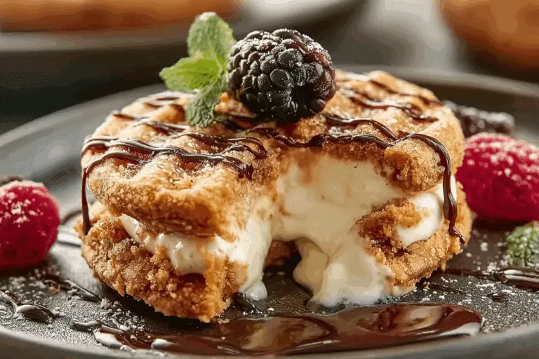 Crispy Cheesecake Cookie Croffles