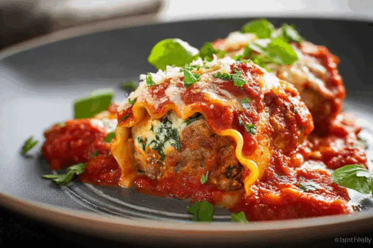 MEATBALL LASAGNA ROLL-UPS