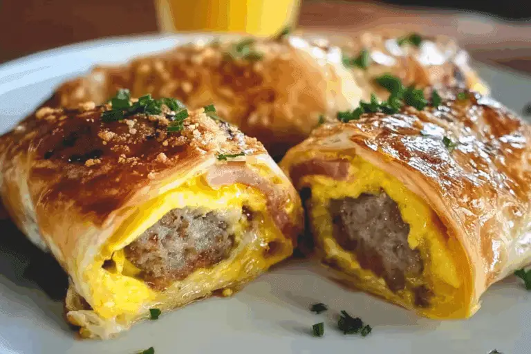 Sausage, Egg & Cheese Breakfast Roll-Ups
