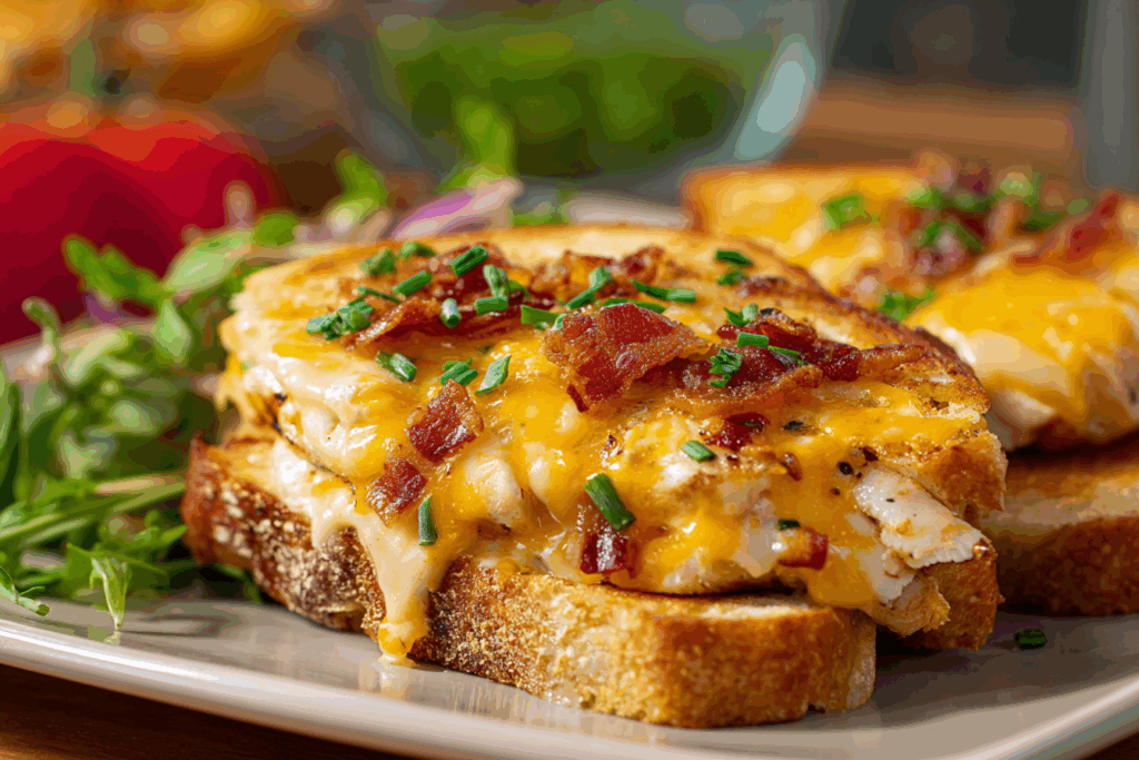 Cheddar Bacon Ranch Chicken Melt