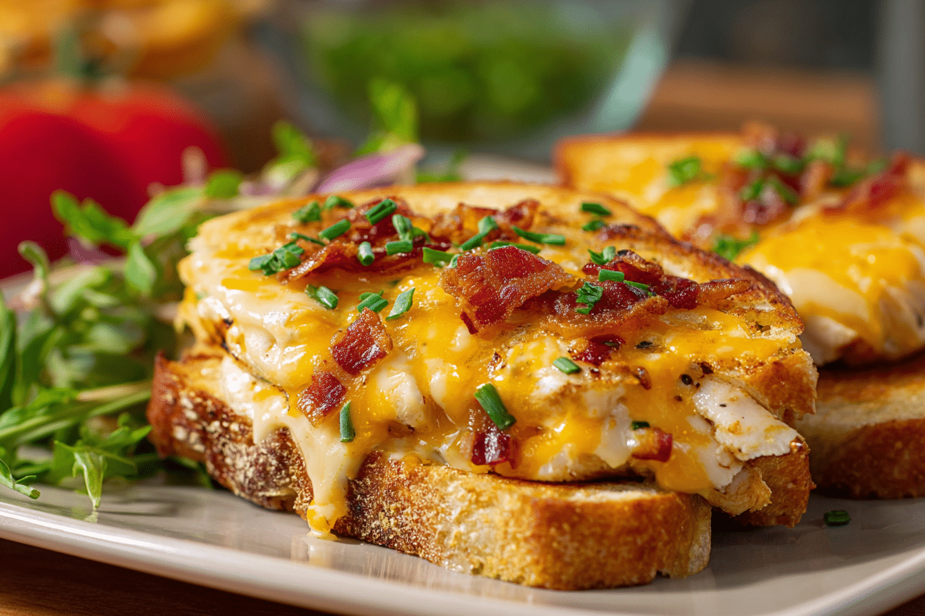 Cheddar Bacon Ranch Chicken Melt