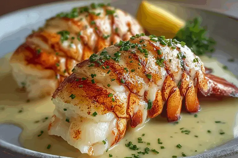 Creamy Garlic Butter Lobster Tails