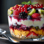 Layered Fruit Yogurt Trifle