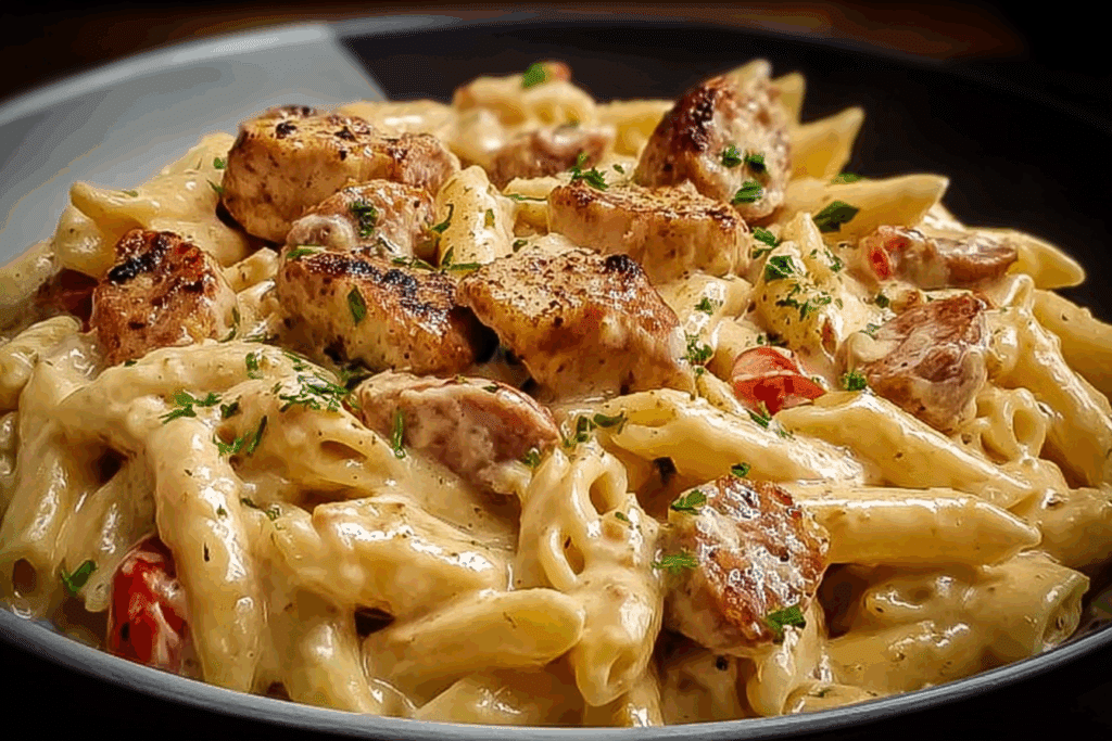 Creamy Pepper Jack Chicken & Sausage Pasta