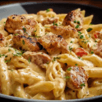Creamy Pepper Jack Chicken & Sausage Pasta