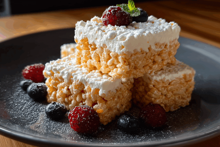 No-Bake Cheesecake Rice Krispies Treats – No Baking Required!