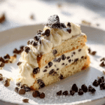 Creamy Cannoli Cake with Chocolate Chips