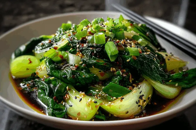Garlic Sesame Bok Choy Stir Fry