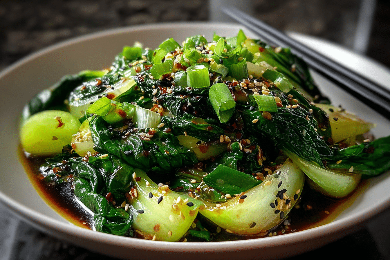 Garlic Sesame Bok Choy Stir Fry