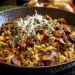 Mushroom & Parmesan Orzo Skillet with Thyme